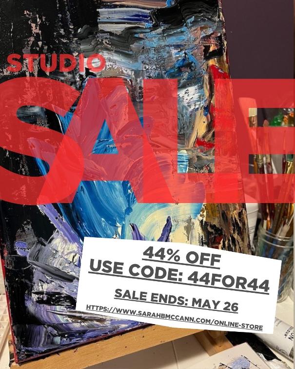 Studio Sale 44% off use code: 44FOR44 Sale ends May 26
