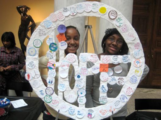 Youth Dreamers facilitating collaborative project at the Walters Art Museum